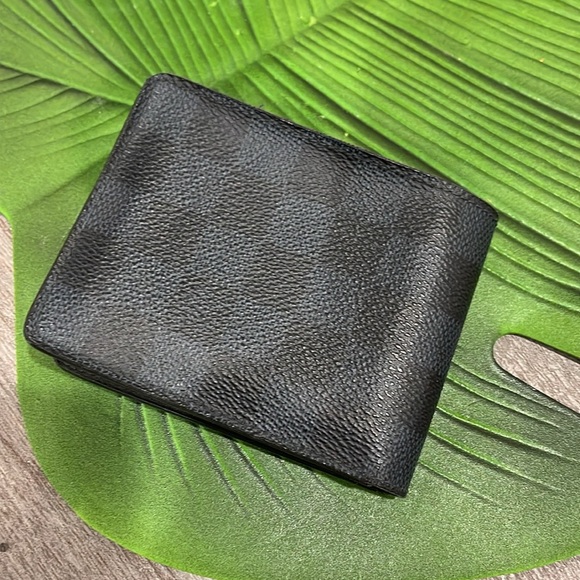 Louis Vuitton Damier Bi Fold Graphite Multi Wallet Black And Grey - Picture 7 of 8